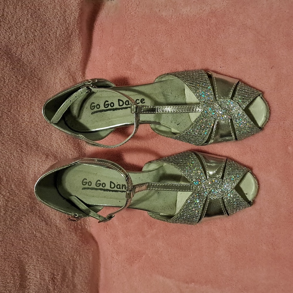 Silver Latin Dance Shoes